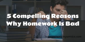 homework in a bad way